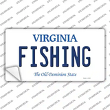 Fishing Virginia Novelty Sticker Decal
