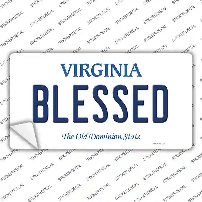 Blessed Virginia Novelty Sticker Decal