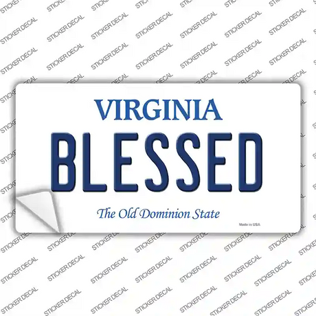 Blessed Virginia Novelty Sticker Decal