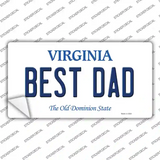 Best Dad Virginia Novelty Sticker Decal