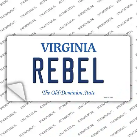 Rebel Virginia Novelty Sticker Decal