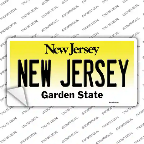 New Jersey Novelty Sticker Decal