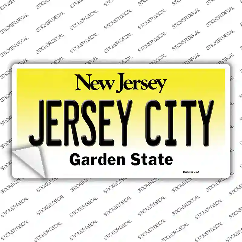 Jersey City New Jersey Novelty Sticker Decal