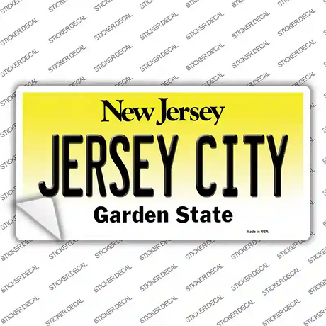 Jersey City New Jersey Novelty Sticker Decal