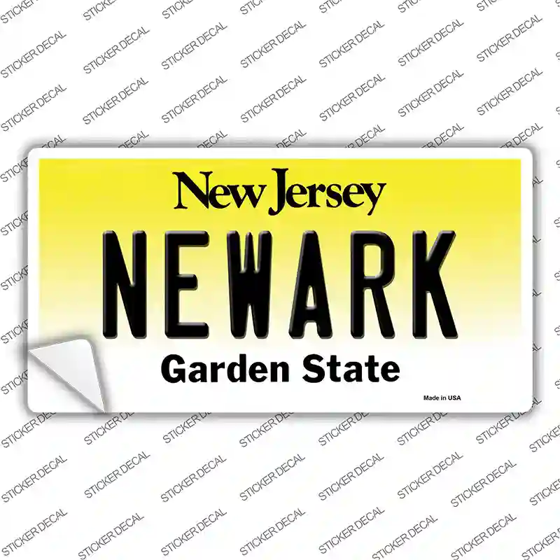 Newark New Jersey Novelty Sticker Decal
