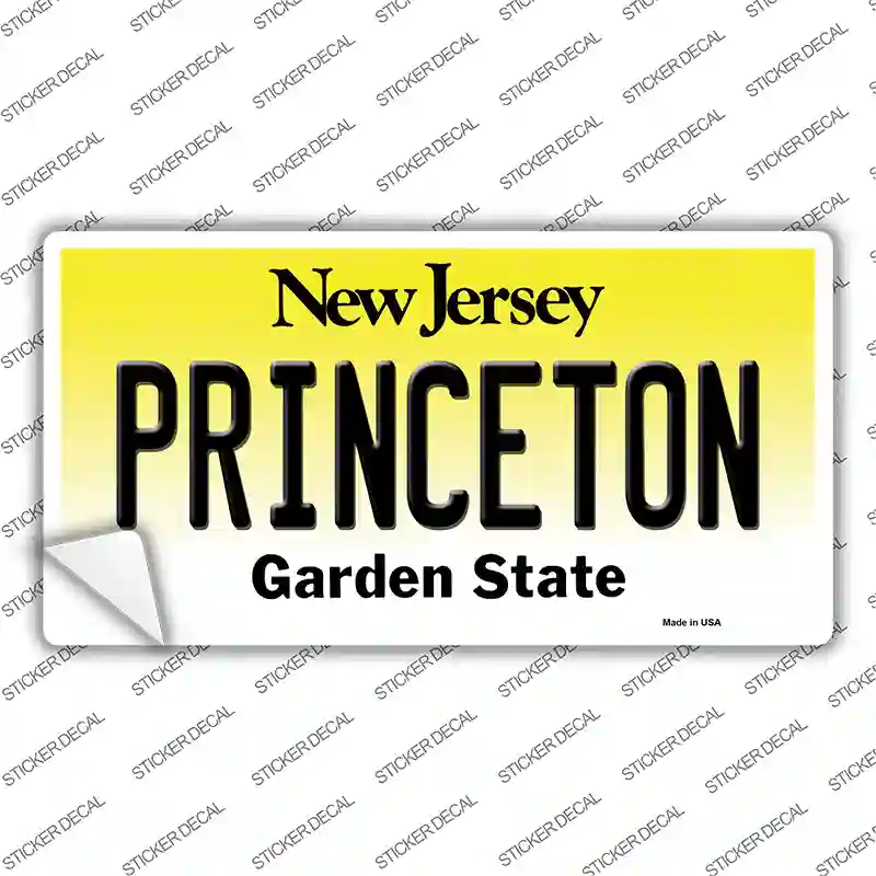 Princeton New Jersey Novelty Sticker Decal