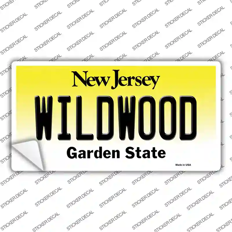 Wildwood New Jersey Novelty Sticker Decal