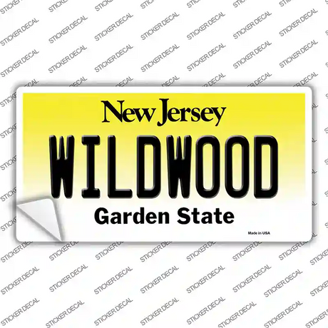 Wildwood New Jersey Novelty Sticker Decal