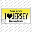 I Love Jersey New Jersey Novelty Sticker Decal