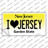 I Love Jersey New Jersey Novelty Sticker Decal