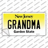 Grandma New Jersey Novelty Sticker Decal