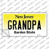 Grandpa New Jersey Novelty Sticker Decal