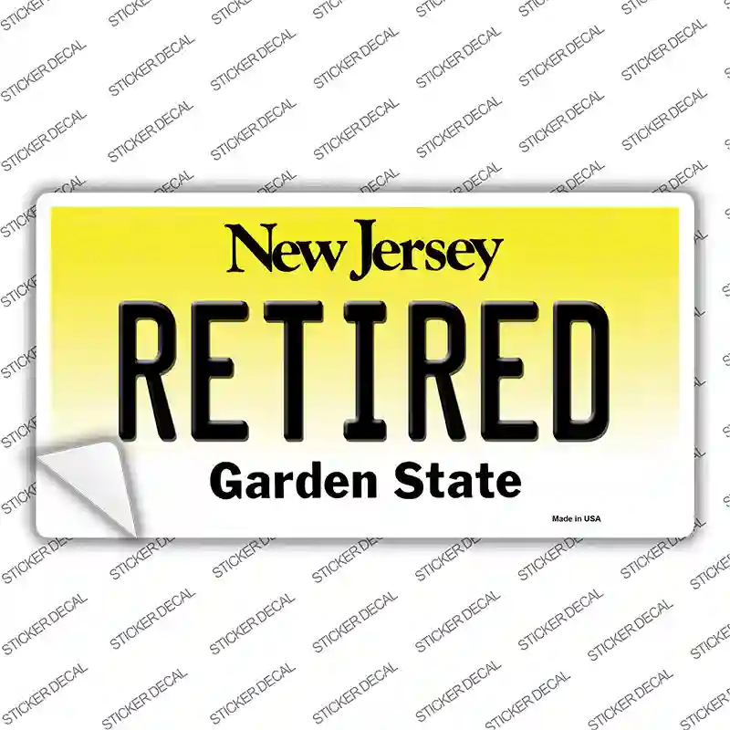 Retired New Jersey Novelty Sticker Decal