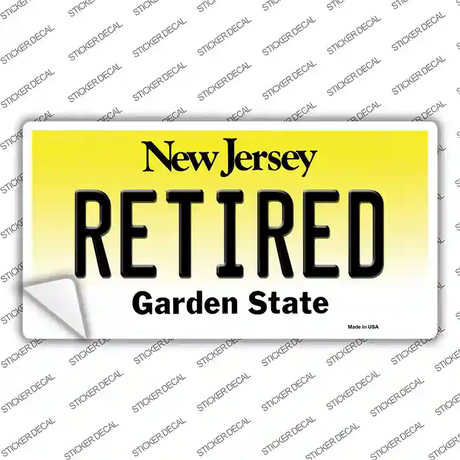 Retired New Jersey Novelty Sticker Decal