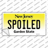 Spoiled New Jersey Novelty Sticker Decal