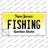 Fishing New Jersey Novelty Sticker Decal