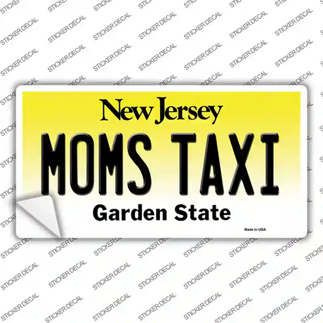 Moms Taxi New Jersey Novelty Sticker Decal