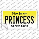 Princess New Jersey Novelty Sticker Decal