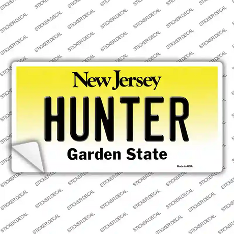 Hunter New Jersey Novelty Sticker Decal