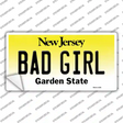 Bad Girl New Jersey Novelty Sticker Decal