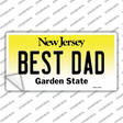 Best Dad New Jersey Novelty Sticker Decal