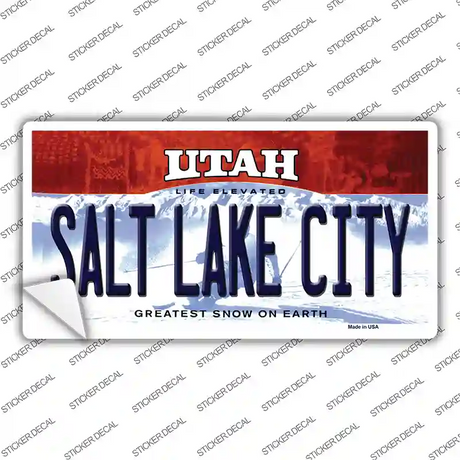 Salt Lake City Utah Novelty Sticker Decal
