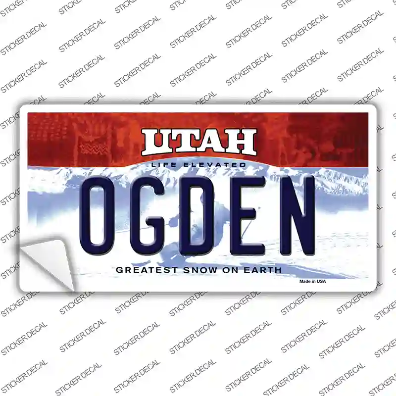 Ogden Utah Novelty Sticker Decal
