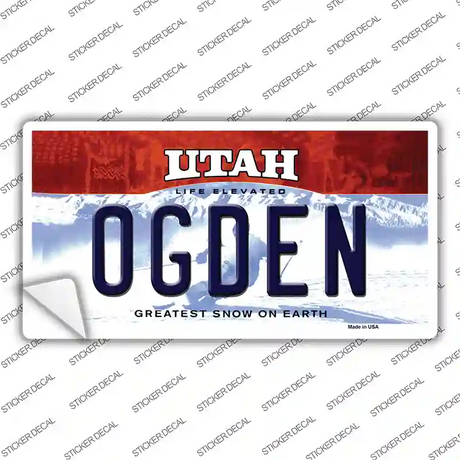 Ogden Utah Novelty Sticker Decal
