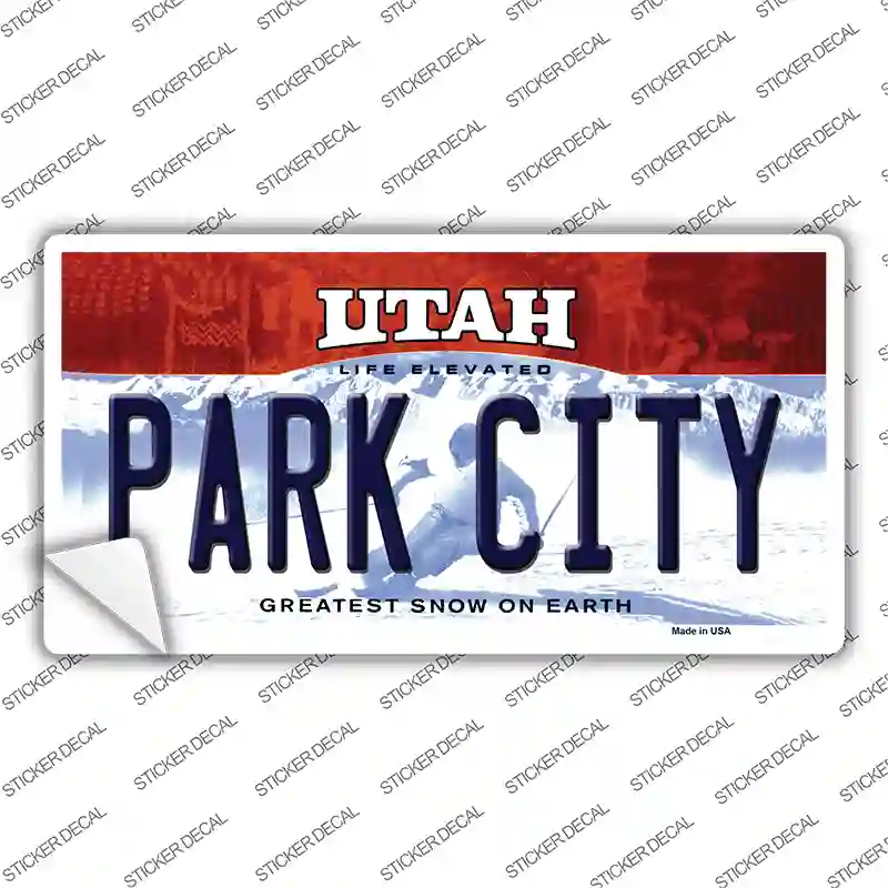 Park City Utah Novelty Sticker Decal
