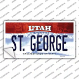 St George Utah Novelty Sticker Decal