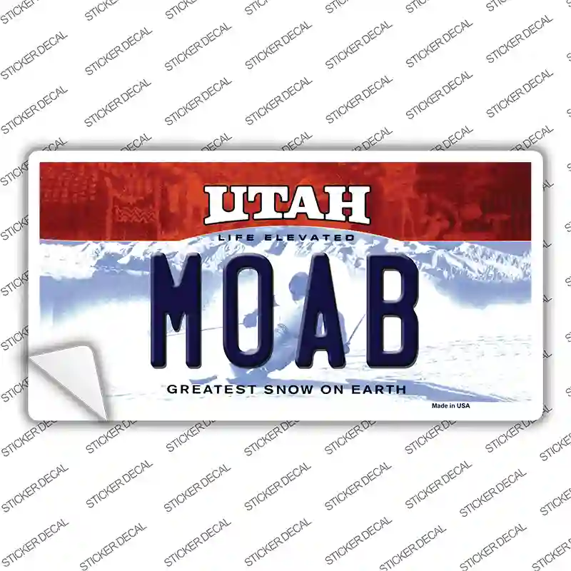 Moab Utah Novelty Sticker Decal