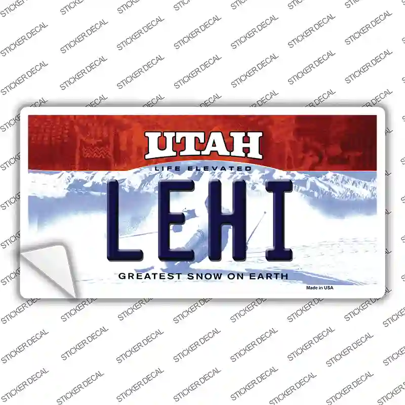Lehi Utah Novelty Sticker Decal