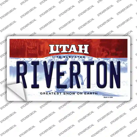 Riverton Utah Novelty Sticker Decal