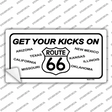 Get Your Kicks On 66 Novelty Sticker Decal
