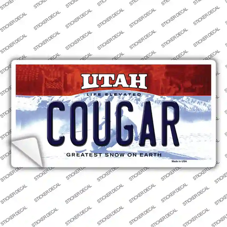 Cougar Utah Novelty Sticker Decal