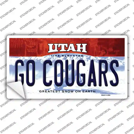Go Cougars Utah Novelty Sticker Decal