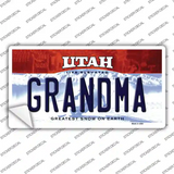 Grandma Utah Novelty Sticker Decal
