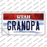 Grandpa Utah Novelty Sticker Decal