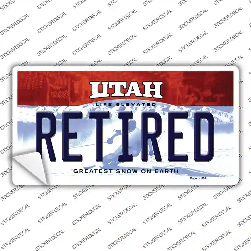 Retired Utah Novelty Sticker Decal