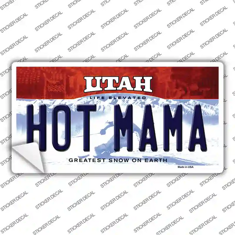Hot Mama Utah Novelty Sticker Decal