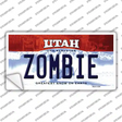 Zombie Utah Novelty Sticker Decal