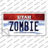 Zombie Utah Novelty Sticker Decal