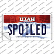 Spoiled Utah Novelty Sticker Decal