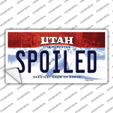 Spoiled Utah Novelty Sticker Decal