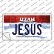 Jesus Utah Novelty Sticker Decal