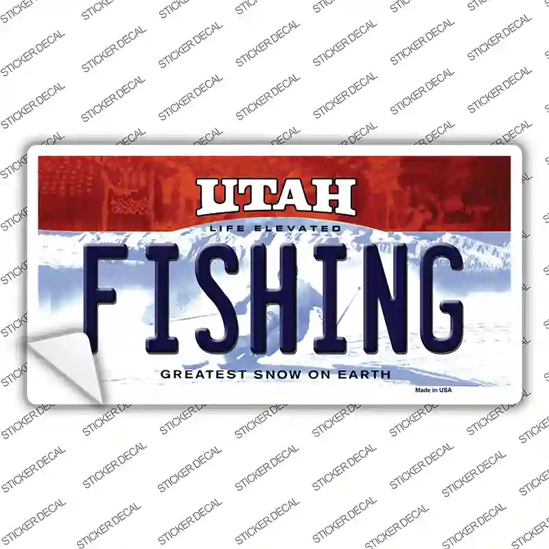 Fishing Utah Novelty Sticker Decal