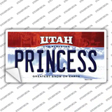 Princess Utah Novelty Sticker Decal