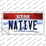 Native Utah Novelty Sticker Decal