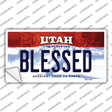 Blessed Utah Novelty Sticker Decal