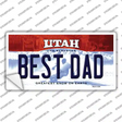 Best Dad Utah Novelty Sticker Decal